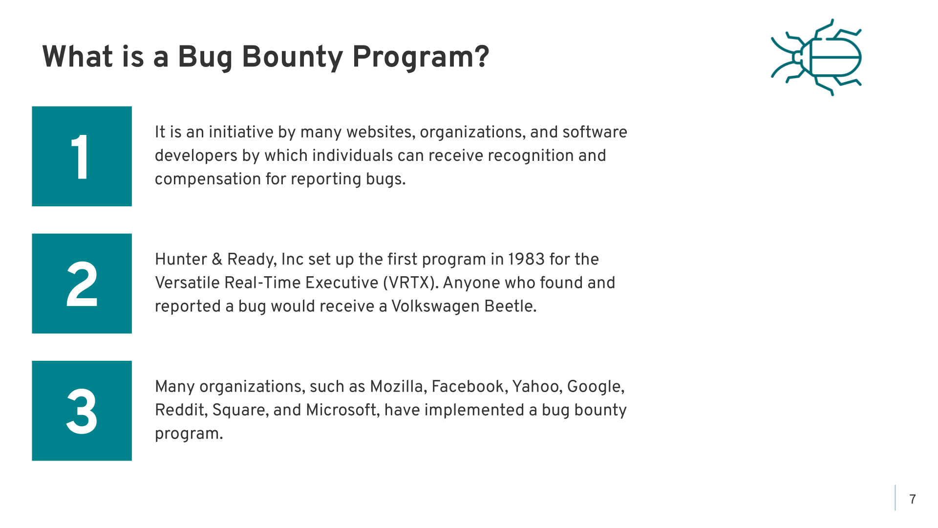 Bug Bounty Program - Slide 7