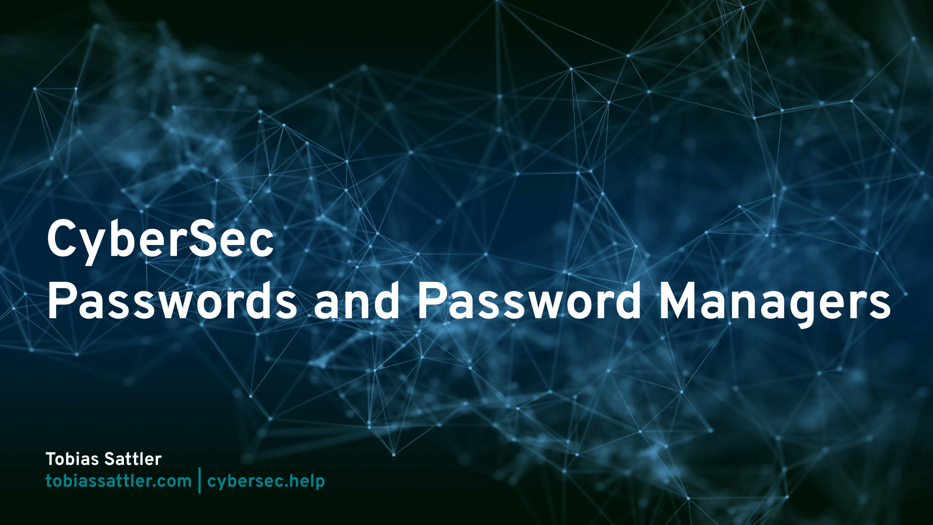 Passwords and Password Managers - Slide 1